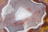 Polished Red/Purple/Orange Banded Agate - Kerrouchen, Morocco #372662-1